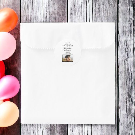 卒業を迎える新しい写真の甘い結末 ラウンドシール