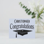 卒業を願うアドバイスの英語 ポストカード (スタンド正面)