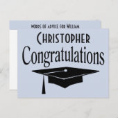 卒業を願うアドバイスの英語 ポストカード (正面/裏面)