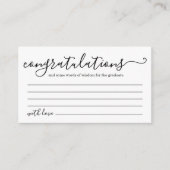 卒業アドバイスとウェルウィッシュズカード エンクロージャーカード (正面)