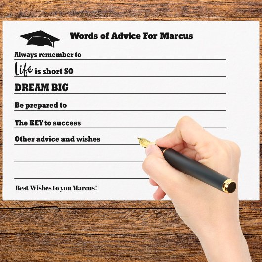 卒業アドバイスウィズグラードパーティー エンクロージャーカード