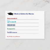 卒業アドバイスウィズグ最高のラードパーティー アドバイスカード (正面)