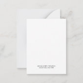 卒業アドバイスカード卒業パーティーゲーム ノートカード (裏面)