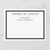 卒業アドバイスカード アドバイスカード (正面)