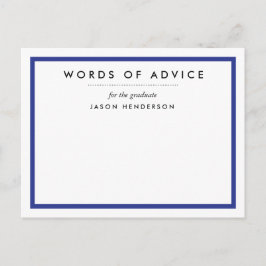 卒業アドバイスカード アドバイスカード
