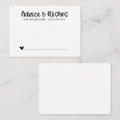 卒業アドバイスカード(ミニマル) アドバイスカード (正面/裏面)
