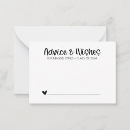 卒業アドバイスカード（ミニマル） アドバイスカード