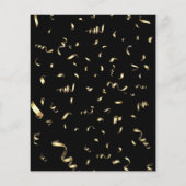 卒業アドバイス記念カード |黒い金ゴールド (裏面)