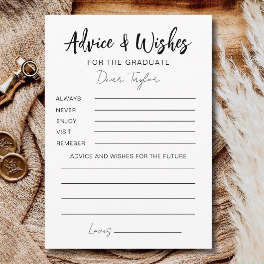 卒業アドバイス&ウィッシュ2025年の卒業パーティー看板 シーズンカード