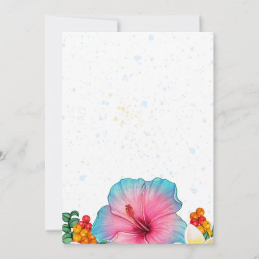 卒業アロハ招待状 招待状 (裏面)