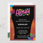卒業アロハ招待状 招待状 (正面/裏面)