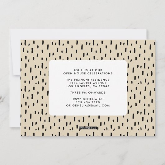 卒業アート発表 招待状 (裏面)