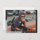 卒業アート者 |抽象芸術魅力的スプラッシュ2写真 案内状 (裏面)