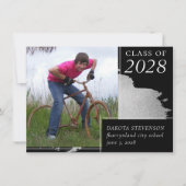 卒業アート者 |抽象芸術魅力的スプラッシュ2写真 案内状 (正面)