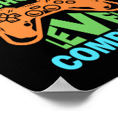 卒業アート | 中学校レベル終了 ポスター (角)