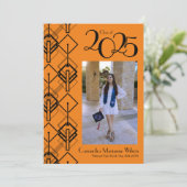 卒業アールデコブラックオレンジ発表 招待状 (スタンド正面)