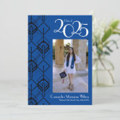 卒業アールデコブラックブルー発表 招待状 (スタンド正面)