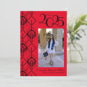 卒業アールデコブラックレッド発表 招待状 (スタンド正面)