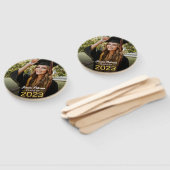 卒業イエロースクリプトグラッドフォトモダンパーティー ハンドファン (組立なし)