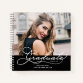 卒業インスタントフォトとメッセージゲストブック ノートブック (正面)