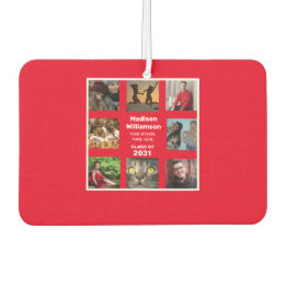 卒業エアフレッシュ8フォトコラージクラスOf Year カーエアーフレッシュナー