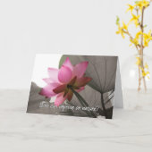 卒業エステティシャンまたは職業に適応 カード (黄色い花)