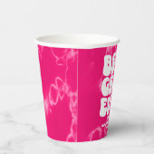卒業エバ最高のーピンク絞り染め卒業パーティー 紙コップ (右)
