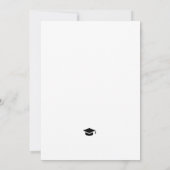 卒業エレガンス：クリーン&クラシック白 招待状 (裏面)