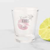 卒業エレガントとクラス20XX、ピンクグリッターキス ショットグラス (裏面)