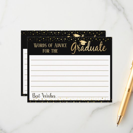卒業エレガントアドバイス アドバイスカード (正面/裏面インサイチュ)
