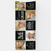 卒業エレガントカスタム5 Photo Collage卒業 横断幕 (縦)