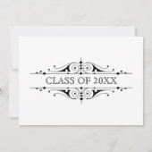 卒業エレガントキャップ 招待状 (裏面)