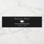 卒業エレガントパーティカスタムボトルラベル ペットボトルラベル (シングルラベル)