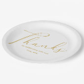 卒業エレガントパーティーありがとう脚本 ペーパープレート (アングル)