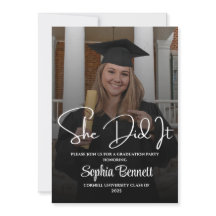 卒業エレガントパーティー招待状