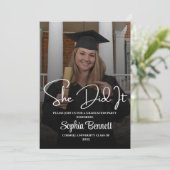 卒業エレガントパーティー招待状 招待状 (スタンド正面)