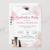 卒業エレガントパーティー招待状 招待状 (正面/裏面)