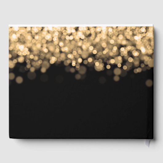 卒業エレガントパーティ金ゴールド灯 ゲストブック (裏面)