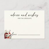 卒業エレガントフローラアドバイス エンクロージャーカード (正面)