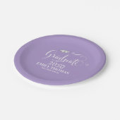 卒業エレガントモダントレンディーシンプルクラス ペーパープレート (アングル)