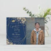 卒業エレガント党海軍ブルー 招待状 (スタンド正面)