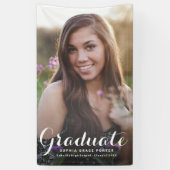 卒業エレガント写真グラードパーティー 横断幕 (縦)