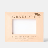 卒業エレガント写真 レーザー彫刻フレーム (正面)