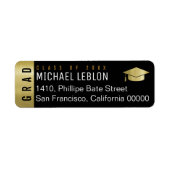 卒業エレガント学名 ラベル (正面)