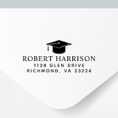 卒業エレガント差出人住所 セルフインキングスタンプ