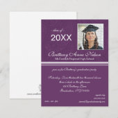 卒業エレガント招待状 招待状 (正面/裏面)