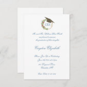 卒業エレガント発表とパーティー招待状 招待状 (正面/裏面)