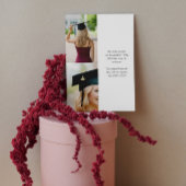 卒業エレガント発表の複数の写真 招待状