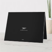 卒業エレガント祝い銀フェイク賞 カード (裏面)