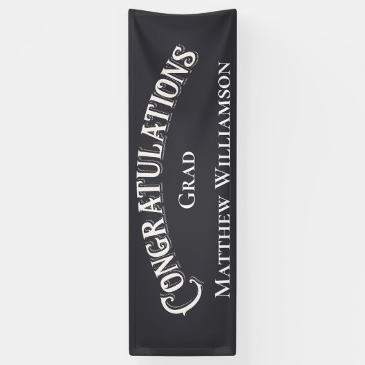 卒業エレガント祝 横断幕 (縦)